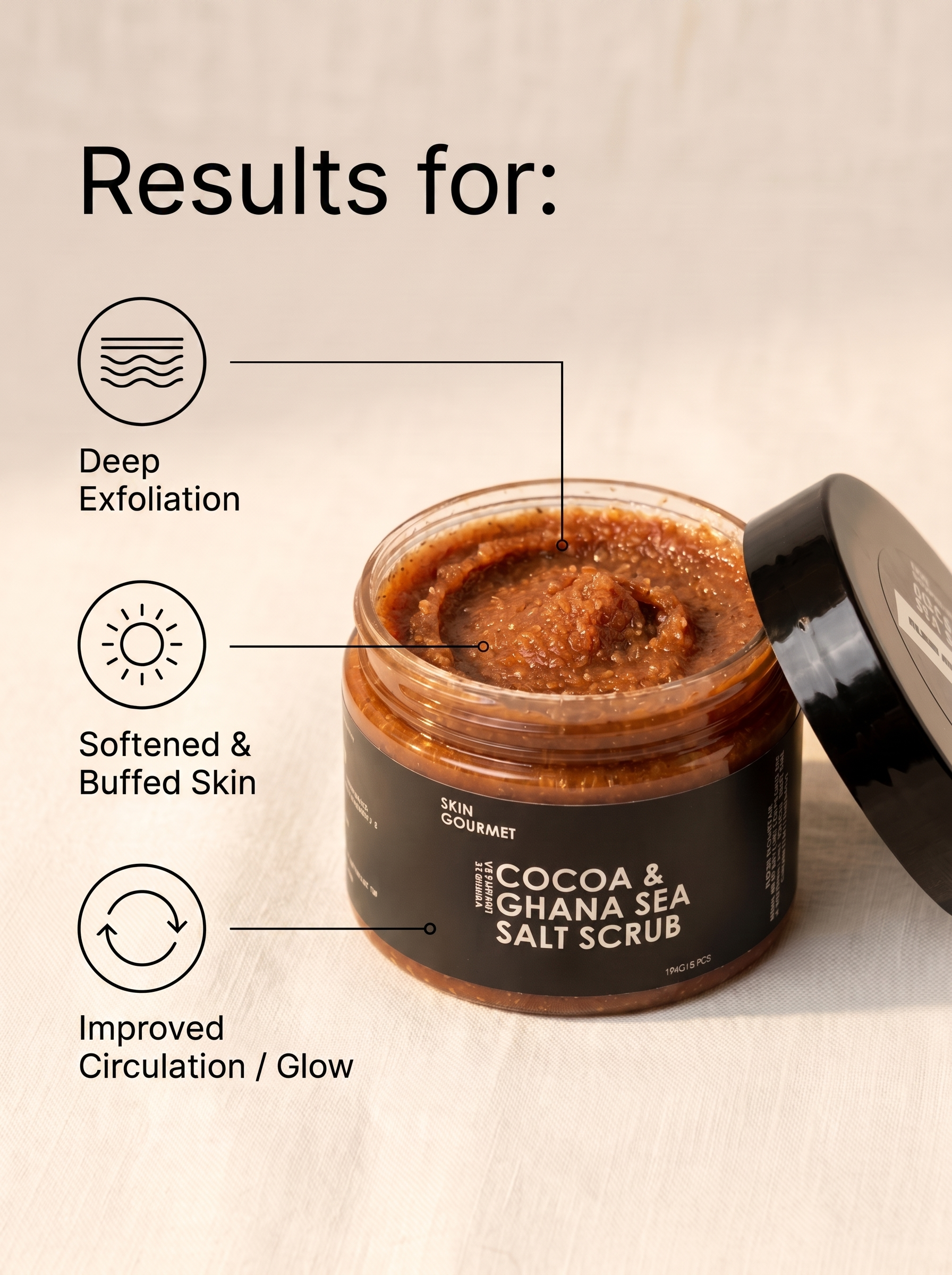 Cocoa & Ghana Sea Salt Scrub